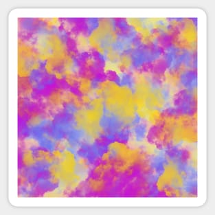 Candy Colored Clouds Abstract More Contrast Sticker